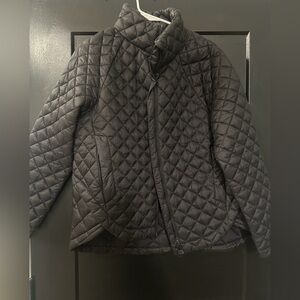 Athleta Black Quilted Puffer Jacket